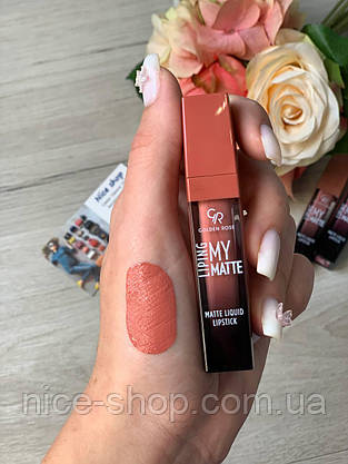 Рідка матова помада Golden Rose My Matte Lip Ink No 16, фото 4