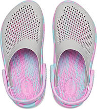 Crocs Kids’ LiteRide 360 Clog Pearl/Multi — Дитячі Сабо Крокс ЛайтРайд 360 Перлові/Мультиколірні — Оригінал, фото 4