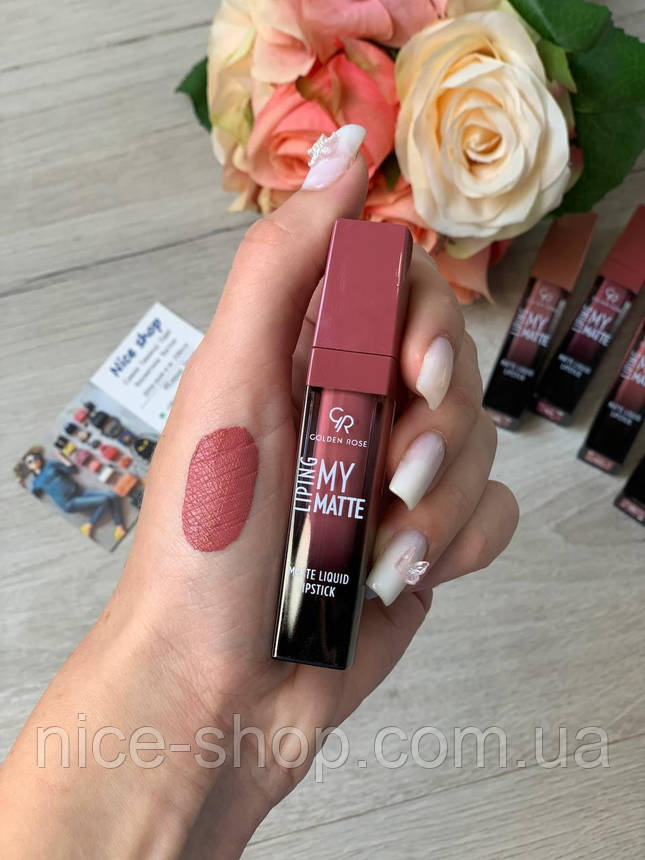 Рідка матова помада Golden Rose My Matte Lip Ink No 19, фото 1