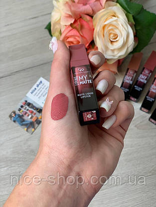 Рідка матова помада Golden Rose My Matte Lip Ink No 19, фото 4