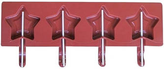 Форма для льодяників Empire "зірочка" 4 штуки силікон (8491 EM)