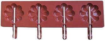 Форма для льодяників Empire "квітка" 4 штуки силікон (8493 EM)