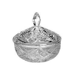 Цукерниця Bohemia Pinwheell з кришкою d15 см богемське скло (b59001-99030/150)