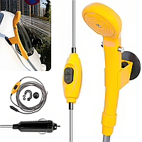 Портативний туристичний автомобільний душ від прикурювача 12 V (розпилювач, насос з адаптером) DO-89