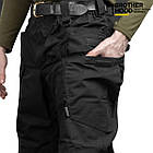 Штани тактичні військові для ЗСУ Brotherhood UTP 2.0 ріп-стоп чорний, фото 7
