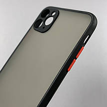 Чохол для Apple iPhone 11 Pro Max матовий із закритою камерою чохол на телефон айфон 11 про макс чорний tcb, фото 3