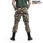 Штани тактичні військові для ЗСУ Brotherhood UTP rip stop 3.1 піксель, фото 3