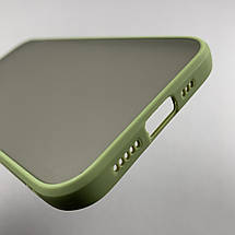 Чохол для Apple iPhone 12 матовий із закритою камерою чохол на телефон айфон 12 зелений tcb, фото 4