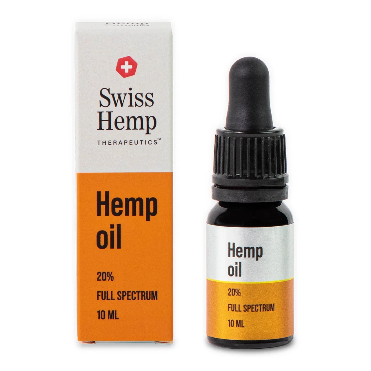 Олія КБД 20% Swiss Hemp Full Spectrum | 2000 мг CBD + фітокомплекс, 10 мл (Швейцарія), фото 1