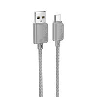 Дата кабель Hoco X113 Beneficio USB to Type-C (1m) Gray