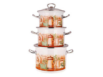 Набор посуды Epos Флоренція 6 предметов эмалированая сталь (№1500 Флоренція)