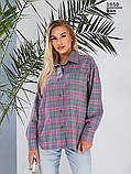 Трендова сорочка в  клітку 1050 фан, фото 2