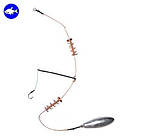 Риболовна оснастка «Вбивця карася з відводом» (1 гачок, вантаж «Торпеда» 40g, 50g, 60g, 70g, 80g)