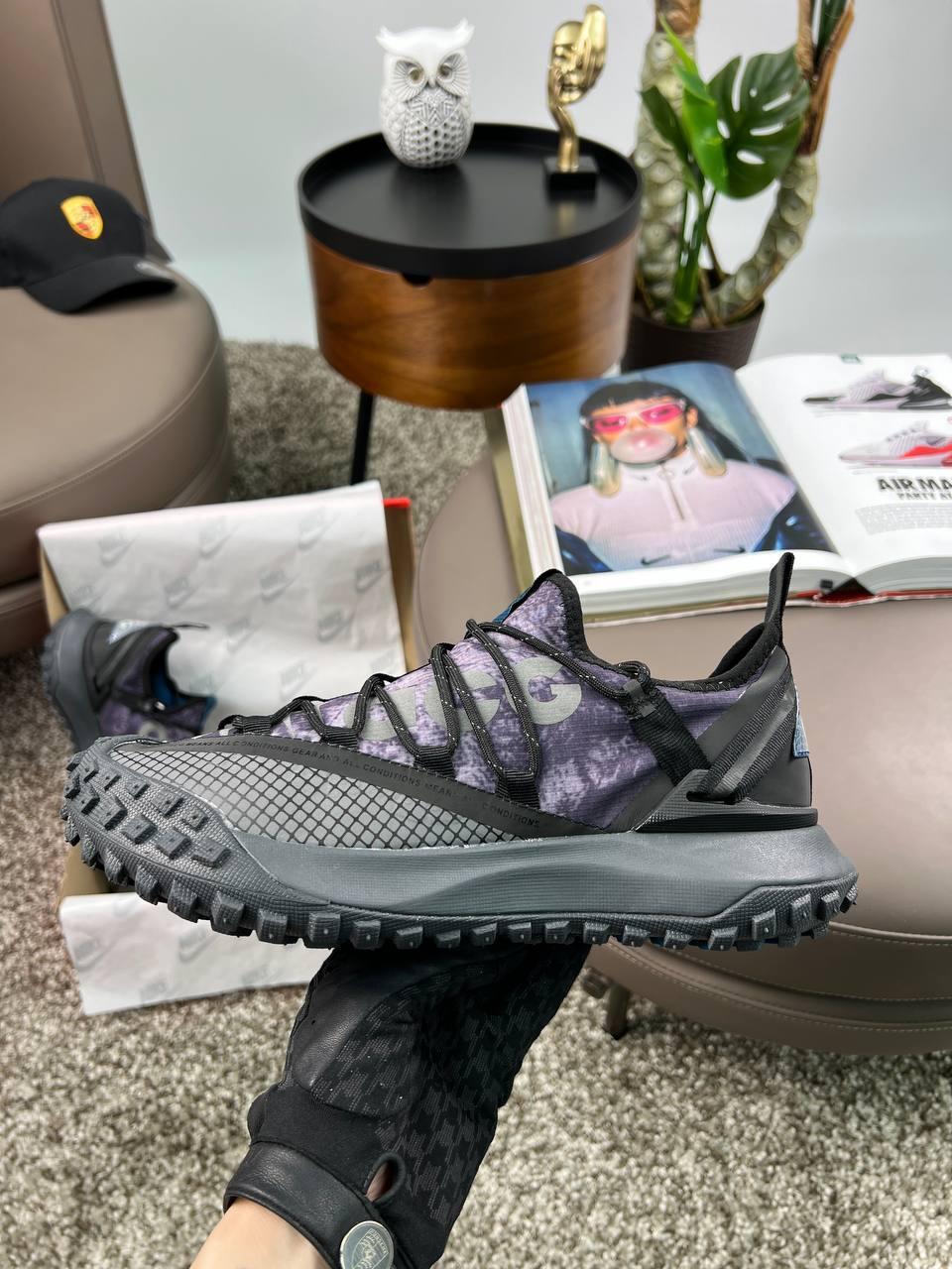 Чоловічі текстильні кросівки Nike ACG Mountain Fly Low Grey, текстильні кеди Найк сірі. Чоловіче взуття