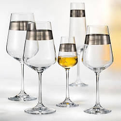 Набір чарок Bohemia Sandra 6 штук 65 мл d3,5 см h18 см богемське скло (40728-Q7989/65)