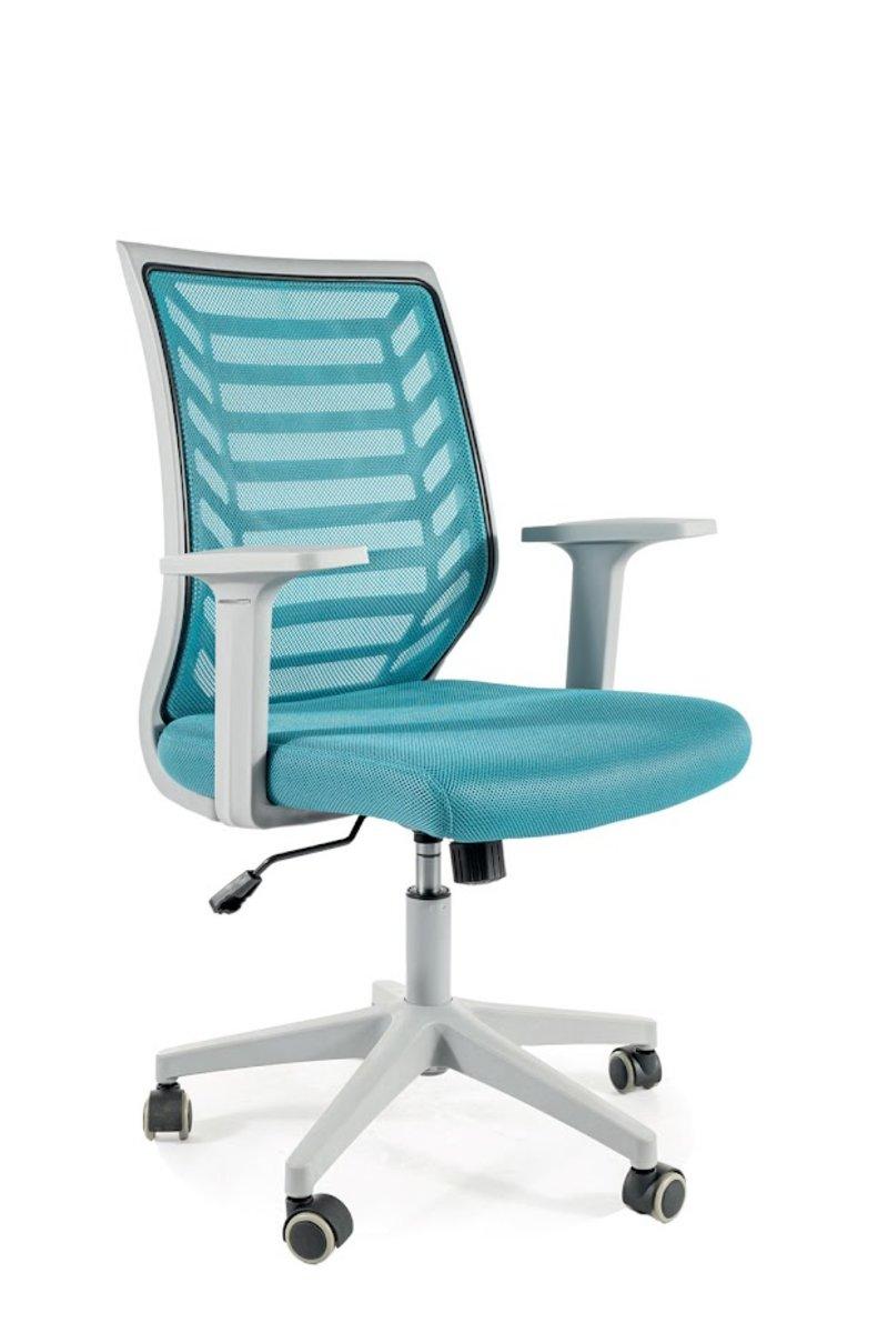 Крісло поворотне Q-320 блакитне, фото 1