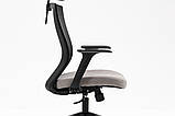 Крісло поворотне Q-328H чорне/сіре, фото 9