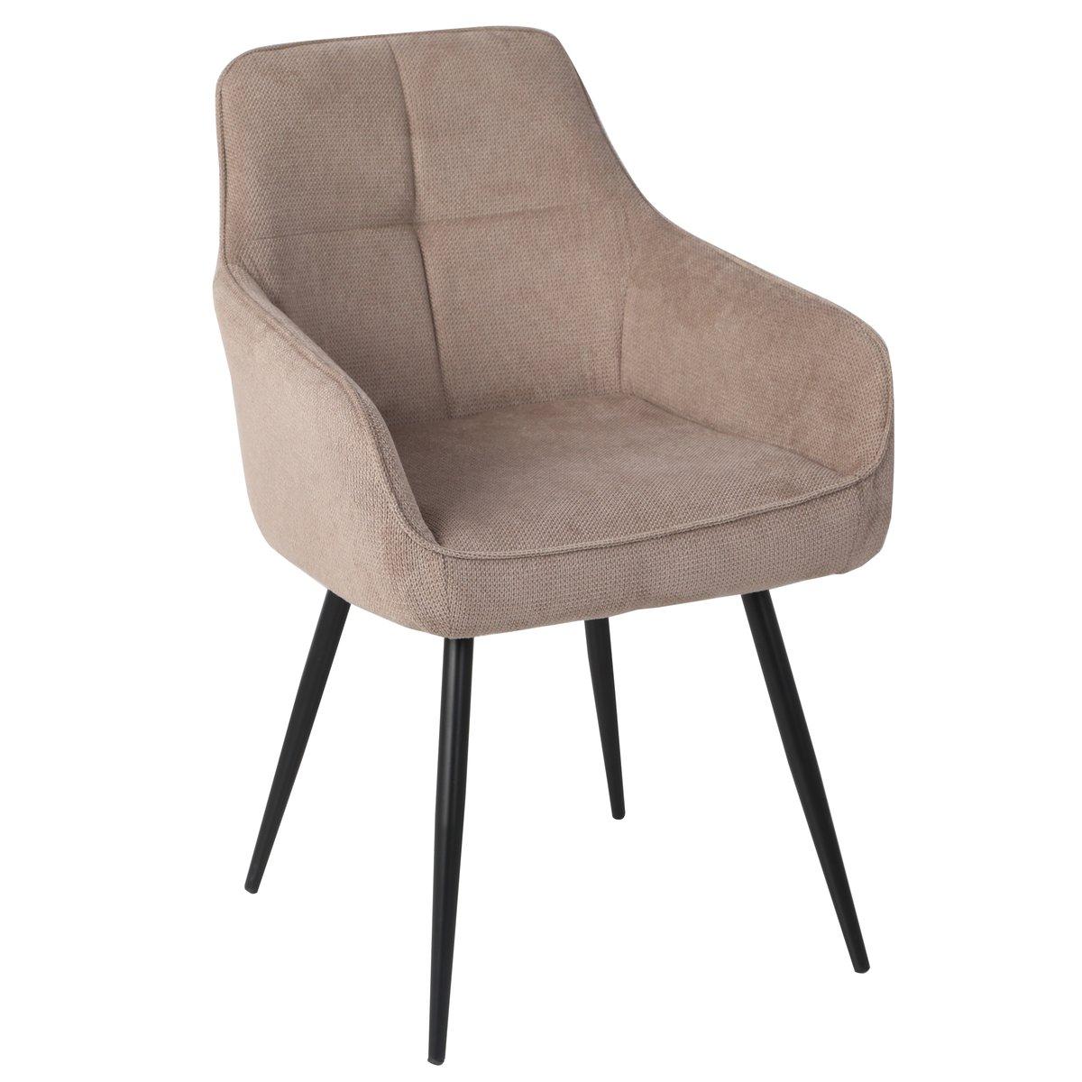 Крісло на ніжках 51 у тканині темно-бежевого кольору, фото 1