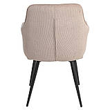 Крісло на ніжках 51 у тканині темно-бежевого кольору, фото 6