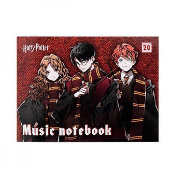 Зошит для нот А5 Kite HP25-405 Harry Potter 20л 644054