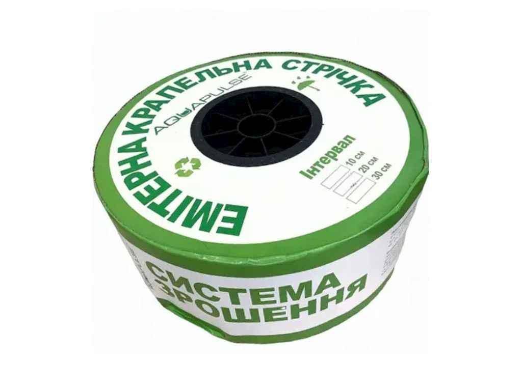Крапельна стрічка, еммітерна для поливу 6mils DRIP-TAPE (20см, вилив 1,38л/ч) 1000м ТМ AQUAPULSE