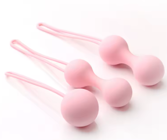 Набір вагінальних кульок Flight of Fancy для вправ Кегеля Світло-рожевий, фото 1