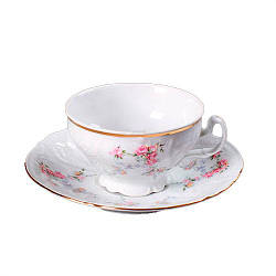 Набір чайний Thun Bernadotte (Дика трійця) на 6 персон 12 предметів 205 мл d10 см h6 см порцеляна (6468011)