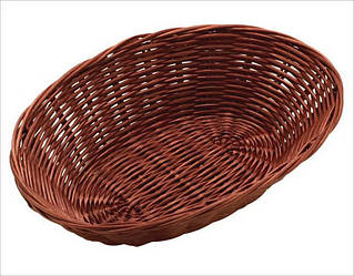 Кошик FoREST овальний темно-коричневий 23х15 см h6,5 см (531014) з швидкою доставкою по Україні