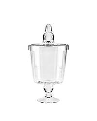 Цукерниця Mazhura Candy Bar з кришкою d20 см h38 см богемське скло (mzV043)