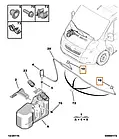 Форсунка омивача Fiat Ducato 250, Peugeot Boxer 3, Citroen Jumper 3 (2006-2014), 735424478, 6438CS, фото 5
