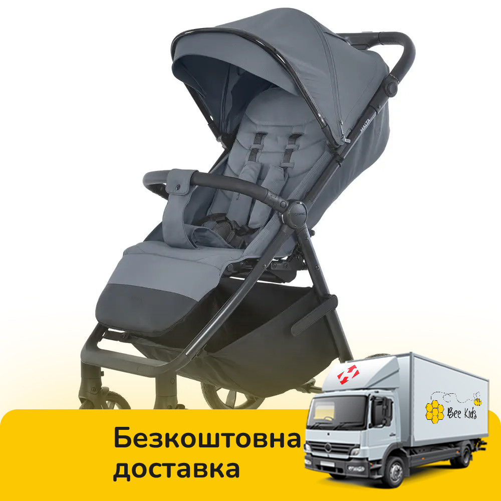 Коляска прогулянкова EL CAMINO MALTA ME 1182 Iron Gray Сіра, фото 1
