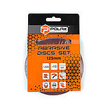Шліфувальний круг Polax на липучці самозачіпній для болгарки 125 мм, зерно К220 (54-054), фото 2
