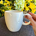 Набір із двох керамічних чашок із блюдцем з колекції "Крила янгола" 600 мл, фото 2