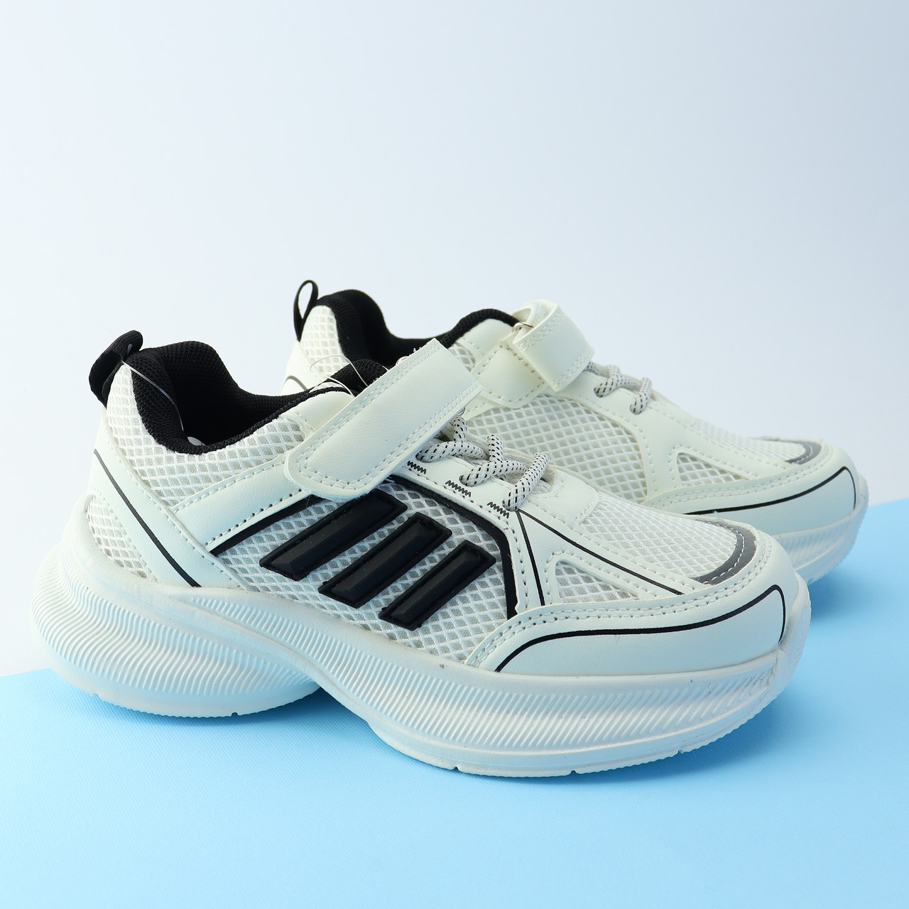 Білі кросівки дитячі на липучці тм Tom.m, фото 1