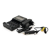 ЗП універсальне Liitokala Lii-500S, СЗП + АЗП, 4 канали, LCD дисплей, підтримує Li-ion, Ni-MH і Ni-Cd AA (R6), AAA (R03), AAAA, С