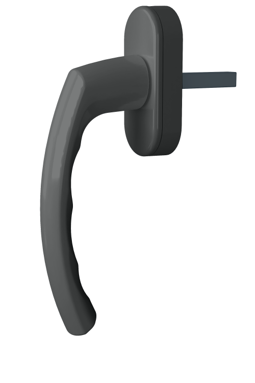 Ручка віконна Astex WH 003 графіт (РАЛ 7024) (Україна)