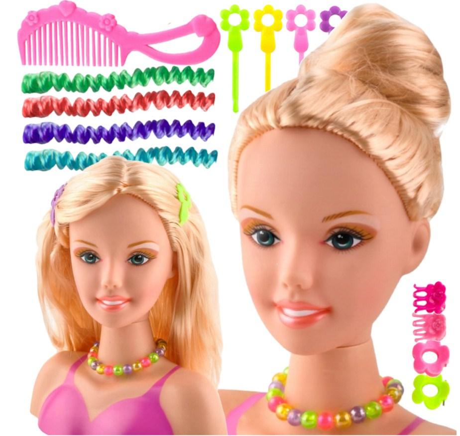 Манекен голова для укладки волосся з аксесуарами 7467 / 23437, фото 1