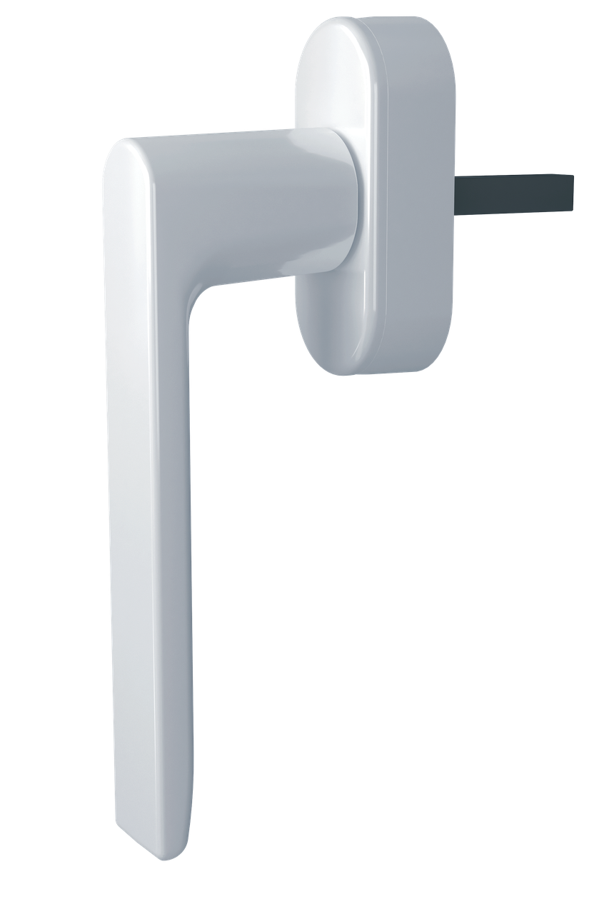 Ручка віконна Astex WH 087 протизламна, біла (RAL 9016) (Україна), фото 1