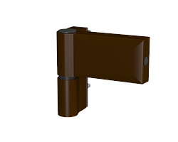 Дверна петля Astex IDEAL (наплав 15-23,5) коричнева Ral 8019 (Україна)