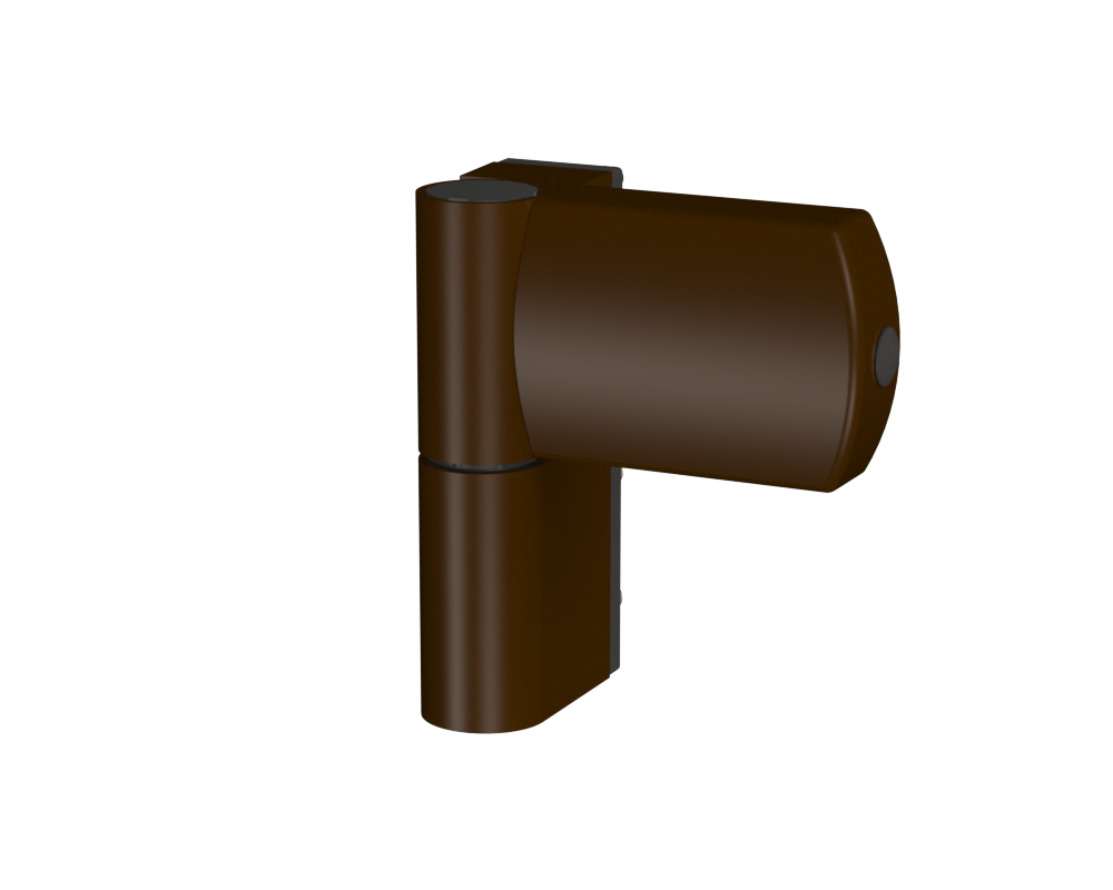 Дверна петля Astex АТ-23 коричнева Ral 8019 (наплав 15-23,5) (Україна), фото 1