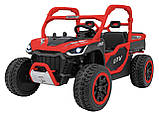 Дитяча акумуляторна машинка фермерська UTV Racing Червона, фото 4