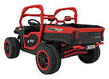 Дитяча акумуляторна машинка фермерська UTV Racing Червона, фото 6