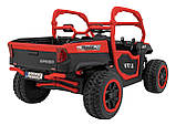 Дитяча акумуляторна машинка фермерська UTV Racing Червона, фото 8