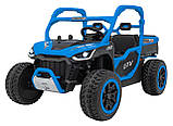 Дитяча акумуляторна машинка фермерська UTV Racing Blue, фото 4