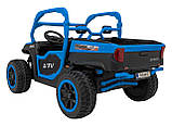 Дитяча акумуляторна машинка фермерська UTV Racing Blue, фото 6