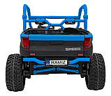 Дитяча акумуляторна машинка фермерська UTV Racing Blue, фото 7