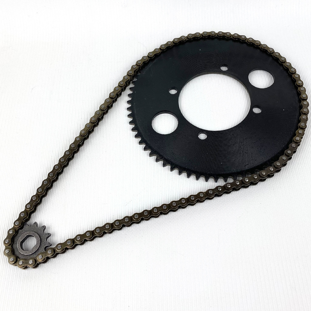 Комплект зірки та ланцюг 25H 104L + зірка 65t + зірка 13t для квадроцикла, фото 1