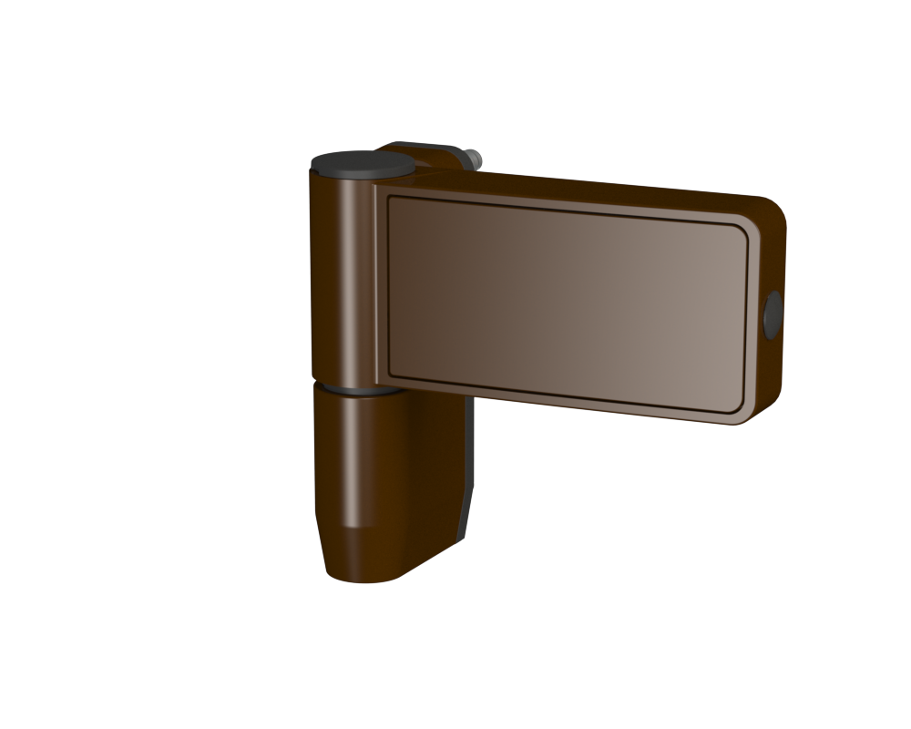 Дверна петля Astex Patriot (наплав 15-23,5) коричнева Ral 8019 (Україна), фото 1