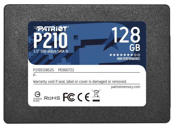 SSD 2.5" накопичувач Patriot P210 128GB (P210S128G25), фото 1