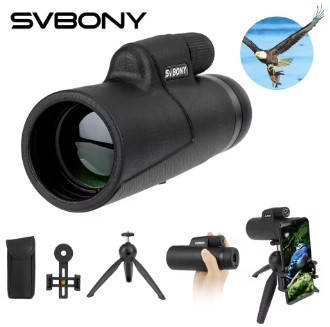 Монокуляр SVBONY SX32 8х42 призма BAK-4, просвітлення FMC, вологозахист IPX5 + штатив + адаптер для телефона